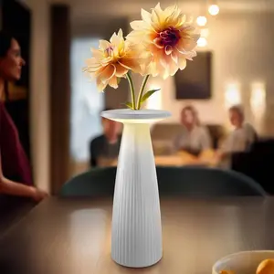 Comparateur de prix : Sigor Lampe à poser LED rechargeable Nuflair, blanc, IP54, intensité variable, 24 cm