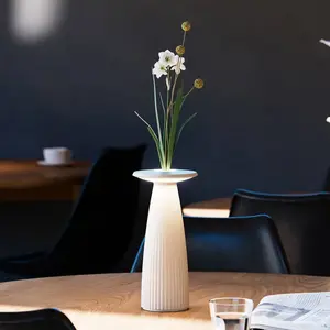 Comparateur de prix : Sigor Lampe à poser LED rechargeable Nuflair, beige, IP54, intensité variable, 24 cm