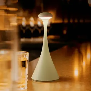 Sigor Lampe de table LED rechargeable Nudrop mini, vert sauge, IP54, i... pas cher