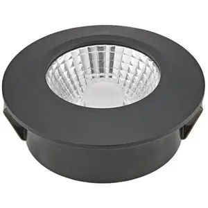 Sigor Spot LED encastré au plafond Diled, Ø 6,7 cm, Dim-To-Warm, noir pas cher