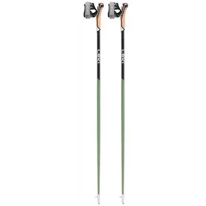 Comparateur de prix : Leki - Flash Carbon - Bâtons de marche nordique taille 120 cm, vert/jaune