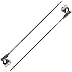 Leki - Carbon 12 3D - Bâtons de ski taille 120 cm, noir/jaune