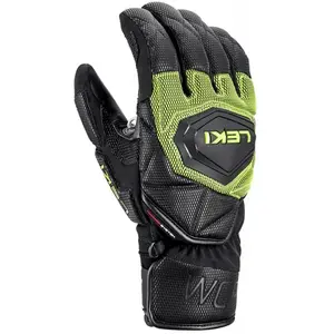 Comparateur de prix : Leki Worldcup Race Coach 3D - Gants ski Black / Ice lemon 7.5