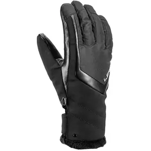 Leki - Women's Stella - Gants taille 7, noir/gris pas cher