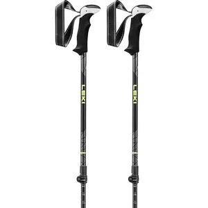 Leki - Khumbu Lite Pro - Bâtons de randonnée taille 100 - 135 cm, noir/jaune pas cher