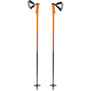 Zag - Bâtons de freeski - South Pole Orange/Dark Blue  en Aluminium - Taille 130 cm pas cher