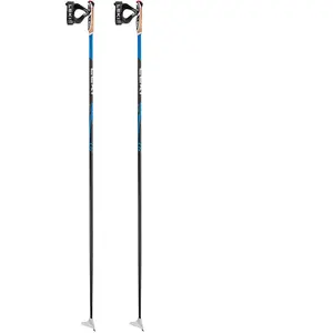 Leki - Bâtons de ski nordique - Cc 450 Brightblue Black White  - Taille 155 cm - Noir pas cher