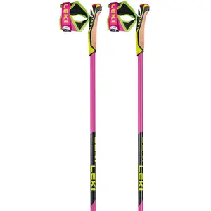 Leki - Bâtons de ski nordique - Prc 750 Neon Pink Neon Yellow Black pour Femme - Taille 150 cm - RoseVendu paramazon