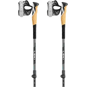 Bâtons - LEKI - Cross Trail Lite TA - Aluminium - Mousse imitation liège - 100-135cm pas cher