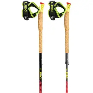 Bâton Leki Ultratrail FX One - rouge/jaune - 125 cm