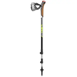 Comparateur de prix : Batons de marche nordique leki traveller alu gris noir jaune 90 130 cm