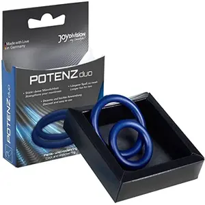 Comparateur de prix : JOYDIVISIONPOTENZDUO Kit Duo Potenz Anneaux bleus Grand Pénis XL 2 pièces