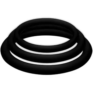Joydivision Potenzduo Plus Pack 3 Anneaux Péniens Noir S M L pas cher
