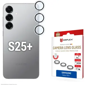Displex 02126, Samsung, Galaxy S25+, anti-poussière, anti-choc, anti-rayures, noir, transparent, 1 pièce pas cher