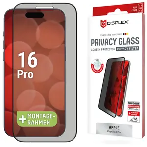 Displex Protection d'écran en verre trempé Privacy Apple iPhone 16 Pro pas cher