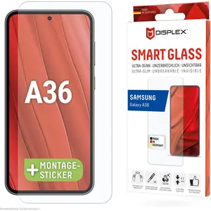 Displex Smart Glass, Displayschutzfolie (1 pcs, Samsung Galaxy A36), Téléphone portable : film de protection, Transparent pas cher