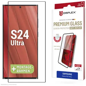 Displex Premium Glass, Full Cover Anti-Reflex Panzerglas (1 pcs, Samsung Galaxy S24 Ultra), Téléphone portable : film de protection, Transparent pas cher