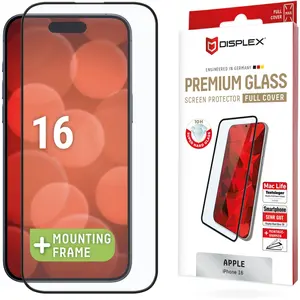 Displex Protection d'écran en verre trempé Real Glass Full Cover Apple iPhone 16 pas cher