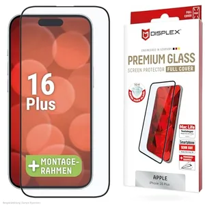 Displex Verre premium, verre blindé Full Cover (1 pcs, Apple iPhone 16 Plus), Téléphone portable : film de protection, Transparent pas cher