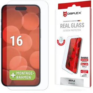 Displex Protection d'écran en verre trempé Real Glass Apple iPhone 16 pas cher
