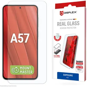 Displex Real Glass, 2D Panzerglas, MountMaster (1 pcs, Samsung Galaxy A57), Téléphone portable : film de protection, Transparent pas cher