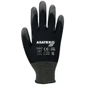 ASATEX Gant taille 7 noir polyamide avec polyuréthane souple polyamide avec polyuréthane souple pas cher