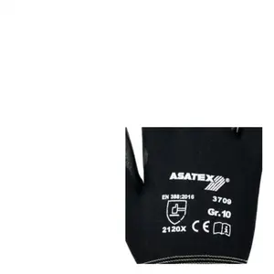 ASATEX Gant taille 9 noir polyamide avec polyuréthane souple polyamide avec polyuréthane souple pas cher