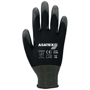 ASATEX Gant taille 10 noir polyamide avec polyuréthane souple polyamide avec polyuréthane souple pas cher