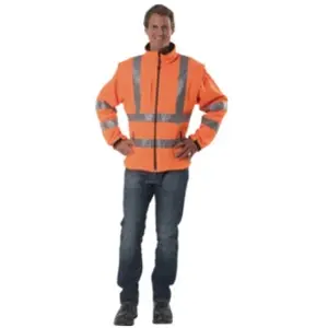 ASATEX Veste softshell de signalisation taille xl orange 96 % pes / 4 % el