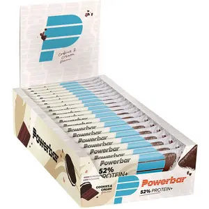 Comparateur de prix : Barre protéique PowerBar Protein Plus 52 goût cookies (20 unités)
