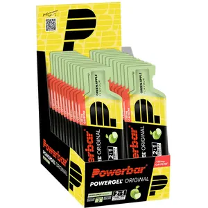 Comparateur de prix : Gel PowerBar PowerGel Original 24x41gr Green Apple Gris TU MAG1721450