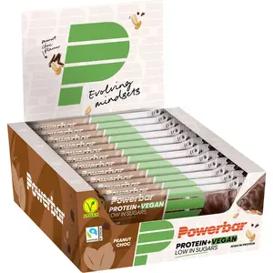 Comparateur de prix : Powerbar Protein + Vegan Bar Peanut Chocolate - Veganistische Eiwitree...