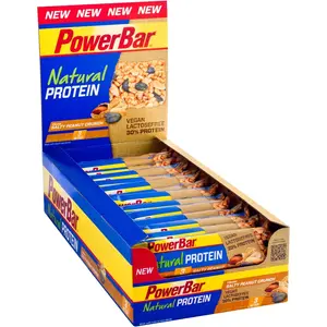 POWERBAR Lot de 24 barres de céréales Natural Protein - Cacahouète cr...Vendu paramazon