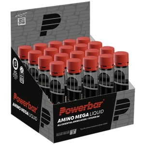 Comparateur de prix : Powerbar Boire Des Ampoules Amino Mega Black Line 20 Unités One Size