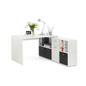 Comparateur de prix : 3S. x Home Bureau d'angle réversible ROB Blanc