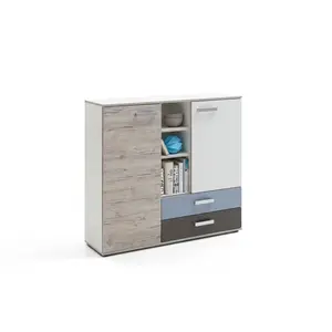 Comparateur de prix : 3S. x Home Commode 2 portes et 2 tiroirs PLETOU