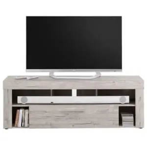Comparateur de prix : FMD Calicosy - Meuble TV / HI-FI 1 Tiroir L150 cm - Vibio - Chêne blanchi TU