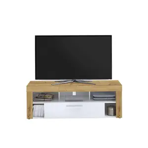 FMD Calicosy - Meuble TV / HI-FI 1 Tiroir L150 cm - Vibio - Chêne artisan TU pas cher