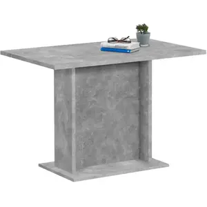 Comparateur de prix : VidaXL FMD Table de salle à manger 110 cm - Gris béton