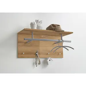 FMD Porte-manteau mural 72x29,3x34,5 cm Chêne pas cher