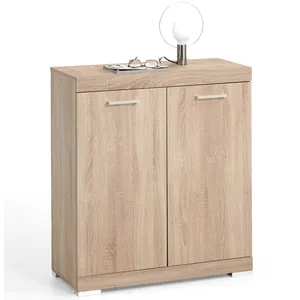 FMD Armoire avec 2 portes 80 x 34,9 x 89,9 cm Chêne pas cher