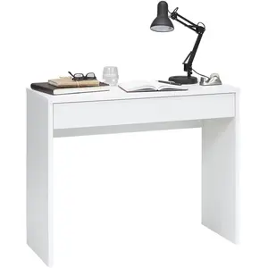 FMD Bureau avec grand tiroir 100 x 40 x 80 cm Blanc 362-001 pas cher