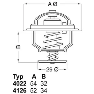 Wahler 4126.88 Thermostat, liquide de refroidissement pas cher