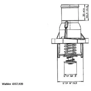 Thermostat d'eau WAHLER 4357.92D pas cher