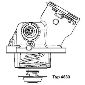 Wahler 4833.100d Thermostat, liquide de refroidissement pas cher