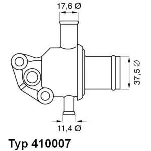 Wahler 410007.87d Thermostat, du liquide de refroidissement pas cher
