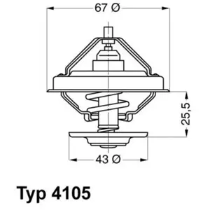Wahler 4105.71D thermostat de refroidissement pas cher