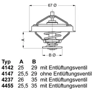 Wahler 4237.80d Thermostat, du liquide de refroidissement pas cher