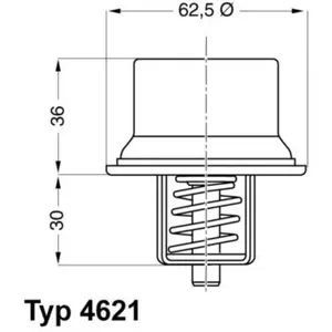 Wahler 4621.80d Thermostat, du liquide de refroidissement pas cher