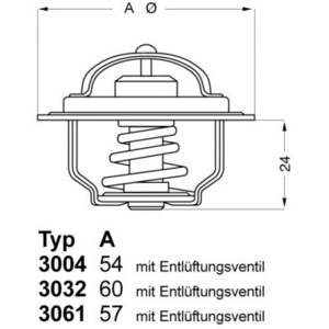 Borgwarner (wahler) 3004.92D1 - Thermostat, liqiuide de refroidissement pas cher